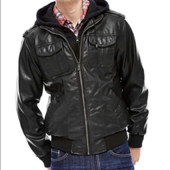 i jeans by Buffalo Other - 💥 Black Faux Leather Moto Jacket 💥